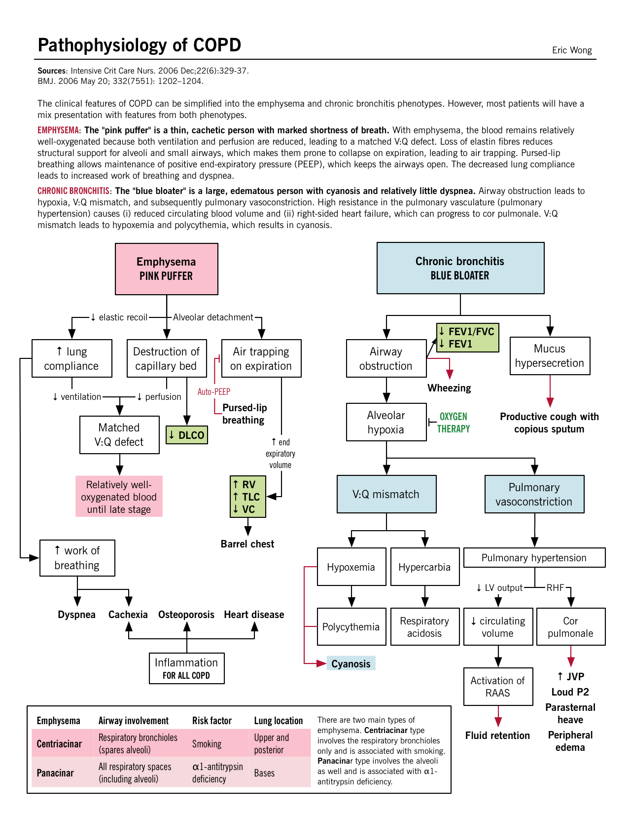 Pathophysiology Of Emphysema Flow Chart